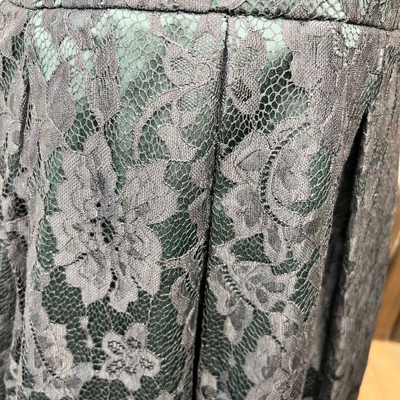 RW&CO green & black fit & flare lace dress size 6 - Picture 4 of 6